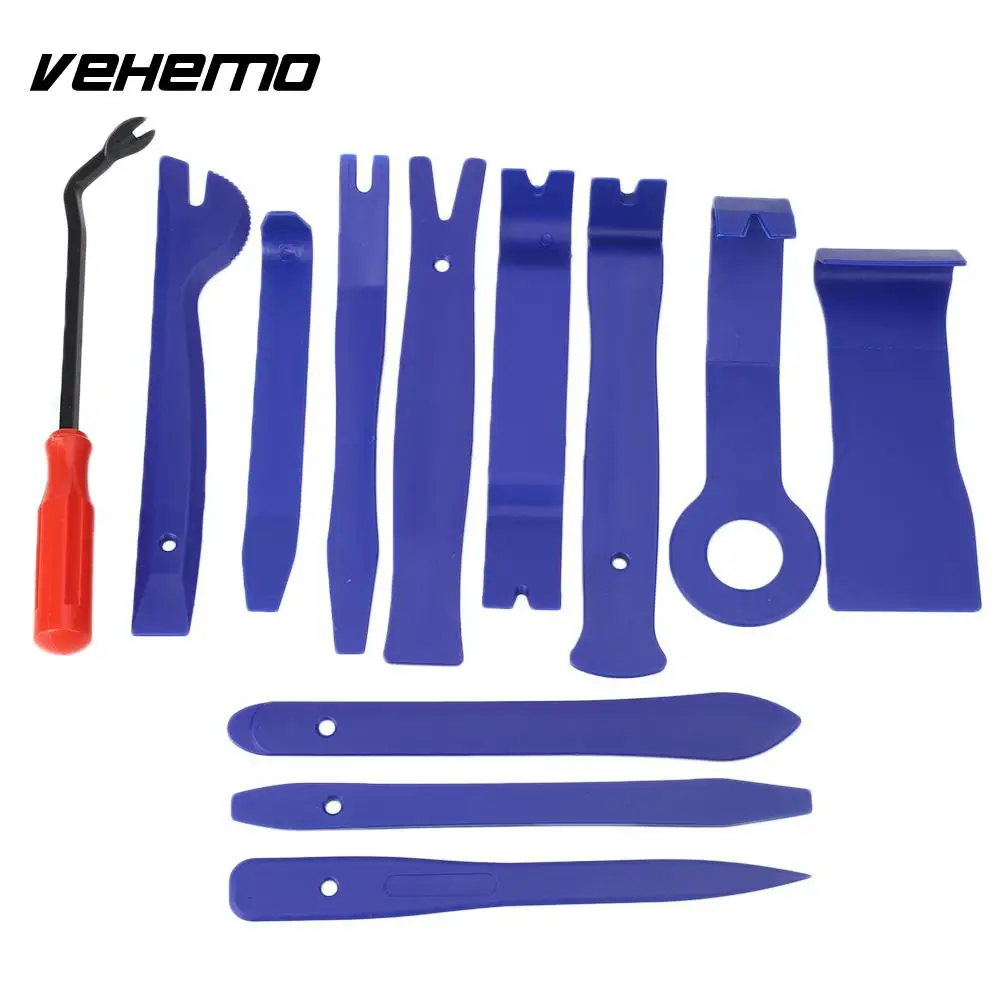 

Vehemo 12Pcs/Set Pry Tool Car Audio Clip Handy Repair Kit Install Removal Kit Trim Lightweight Panel