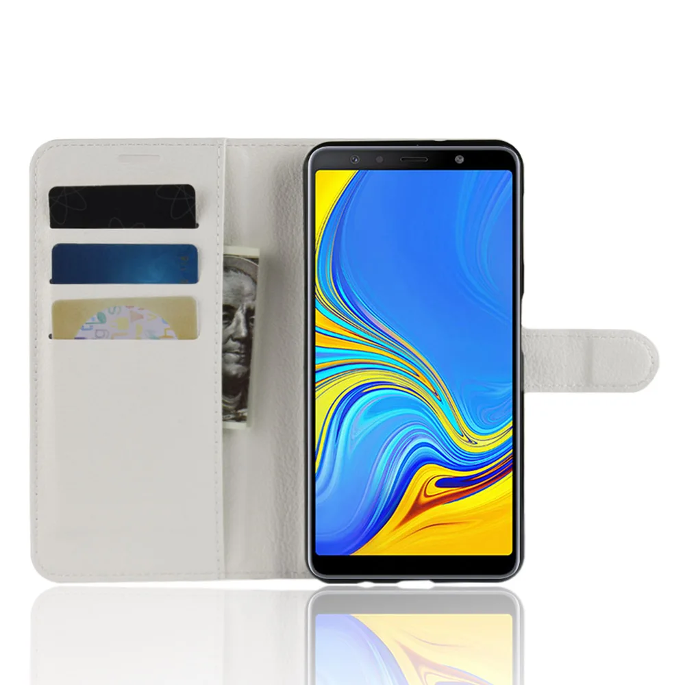 Для samsung galaxy A7 чехол samsung galaxy A750 Флип Роскошный чехол для телефона из искусственной кожи для SM-A750F A 7 чехол 6,0"