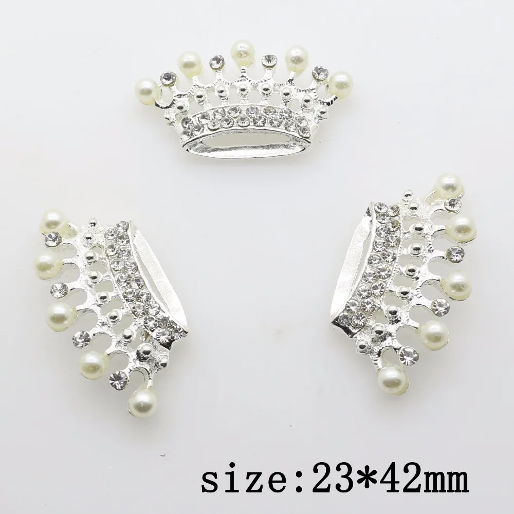 

Hot Sale 5pcs/lot 23*42mm alloy Rhinestone Crown diy Pendant Jewelry Findings Accessories Components for Jewelry wedding Making
