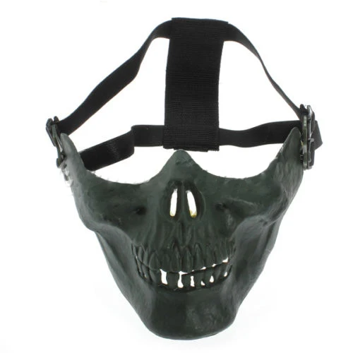 

2 Packs Milit Skull Mask Half Protection Facial Masks Color:green