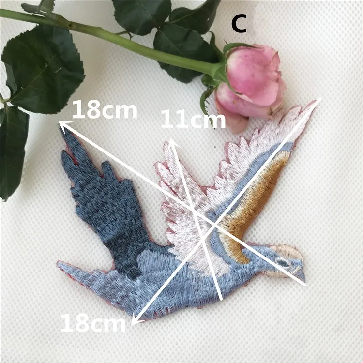 Magpies изысканное роскошное красное платье рубашка DIY аксессуары аппликация вышивка мотив