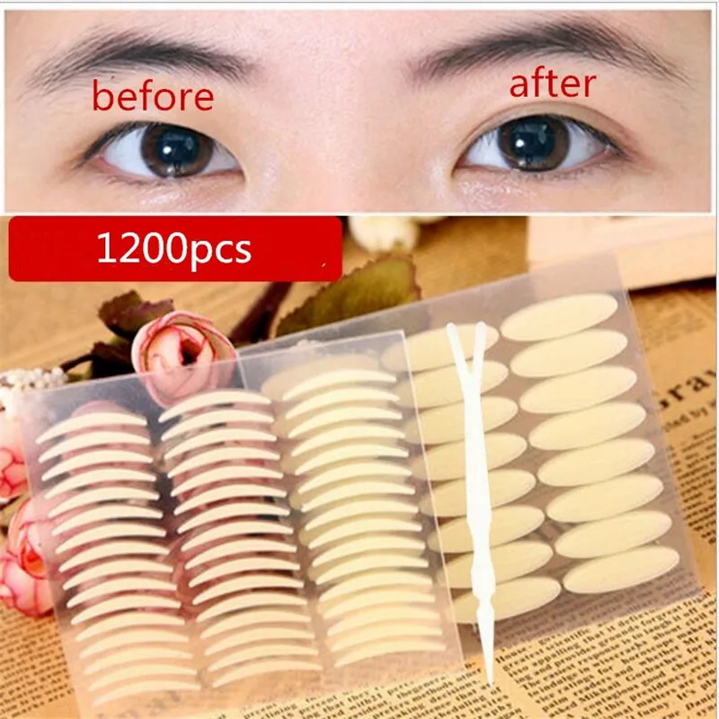 1200pcs Makeup Eyelid Stripe Big Eyes Decoration Eyelid Tapes Invisible