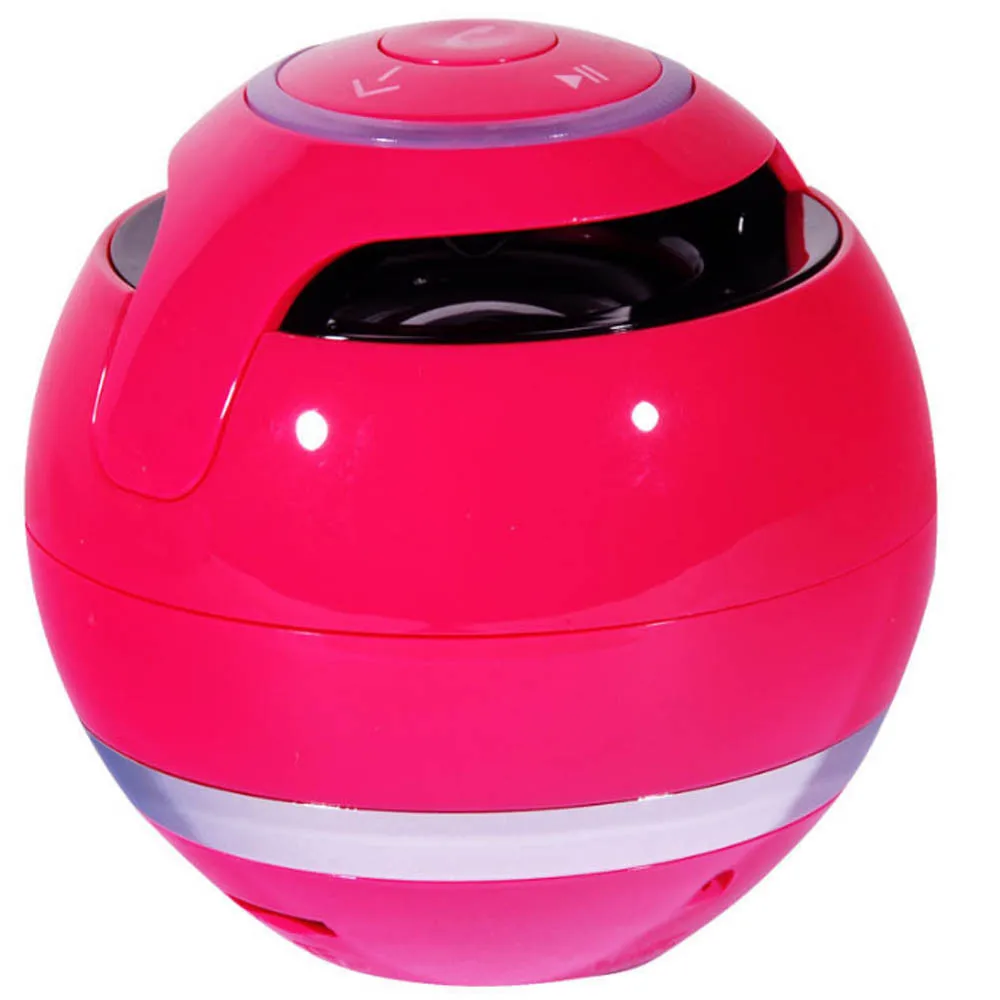Модный крутой портативный сабвуфер Мини Bluetooth беспроводной динамик высокого качества звук эффект Музыкальный шар сабвуфер#10 - Цвет: Hot pink