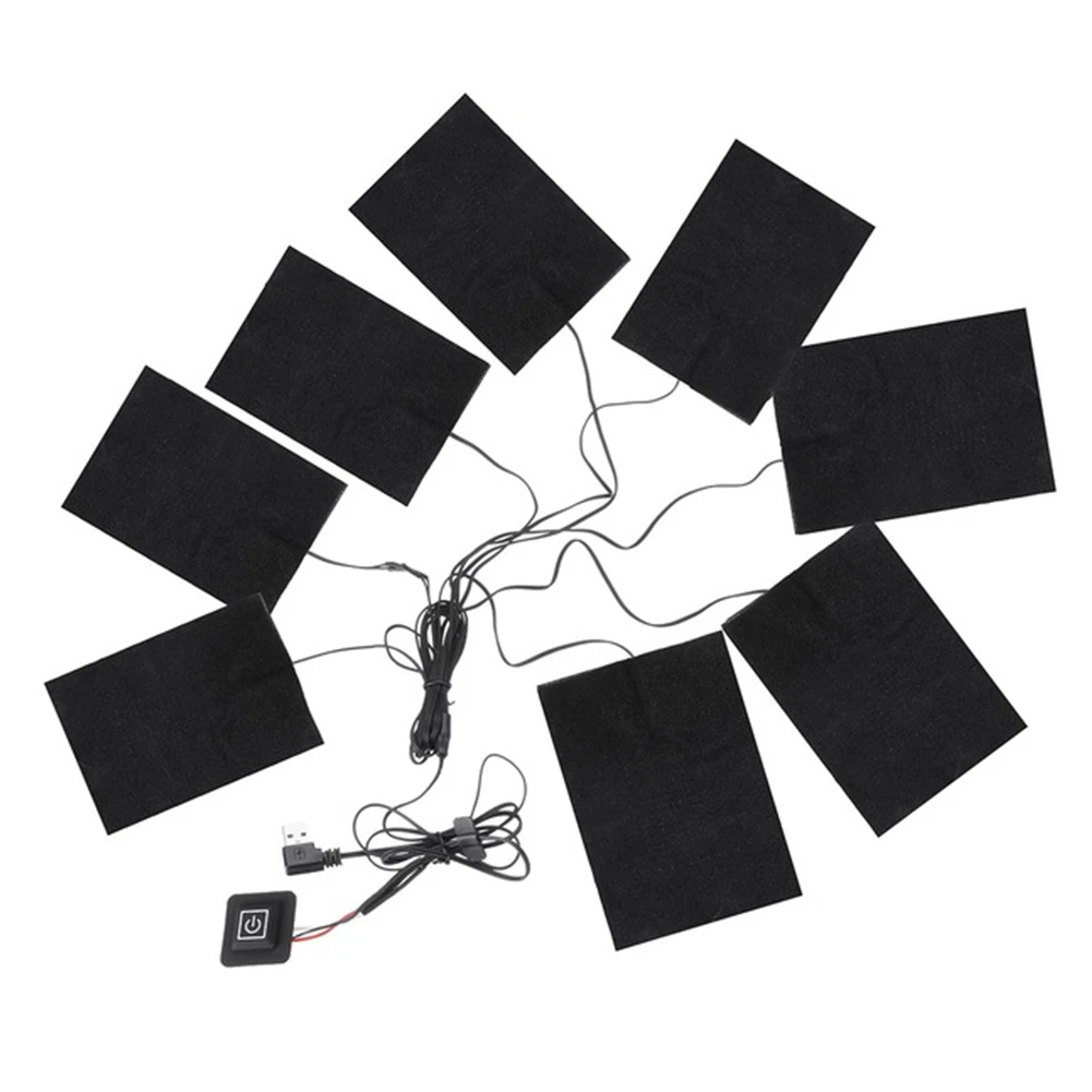 1 компл. USB электрические нагревательные колодки для DIY с подогревом одежда термоуличная одежда куртка с подогревом жилеты мобильное согревающее снаряжение