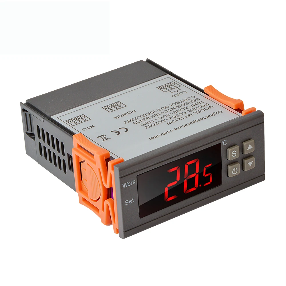 

MESTEK Temperature Controller thermostat Digital Thermometer thermal regulator for incubator -50~110 Celsius 90~250V with Sensor