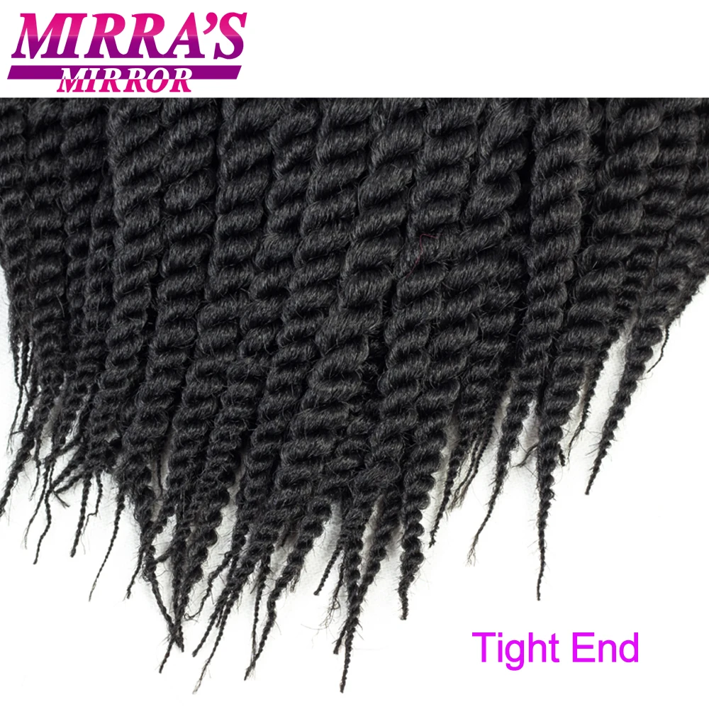 Mirra's Mirror 6 шт. Twist Hair 1" 18" 2" Гавана Twist вязание крючком косы синтетические плетеные волосы 2X 12 прядей/упаковка