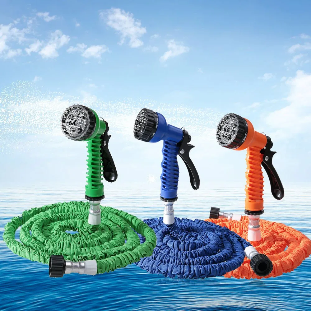 25FT Car Wash Pipe 7 in 1 Spray Gun Modes Garden Hose Durable Latex 3