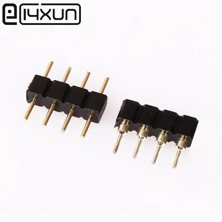 

10pcs/lot, 4pin RGB connector, 4 pin needle, Male and Female type 4pin, for LED RGB strip connector Free Shipping