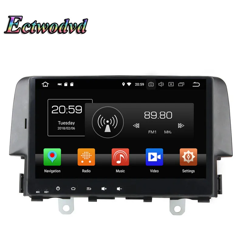 Ectwodvd Восьмиядерный 4G ram 64G rom Android 9 0 Автомобильный мультимедийный dvd плеер