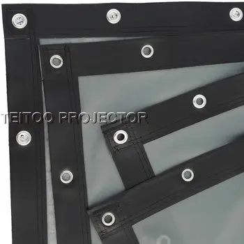 

100 Inches(8.3 Feet) 16:9 Back/Behind Rear Projector Film Screen Curtain for Any Media HDMI Education Overhead HD Projectors