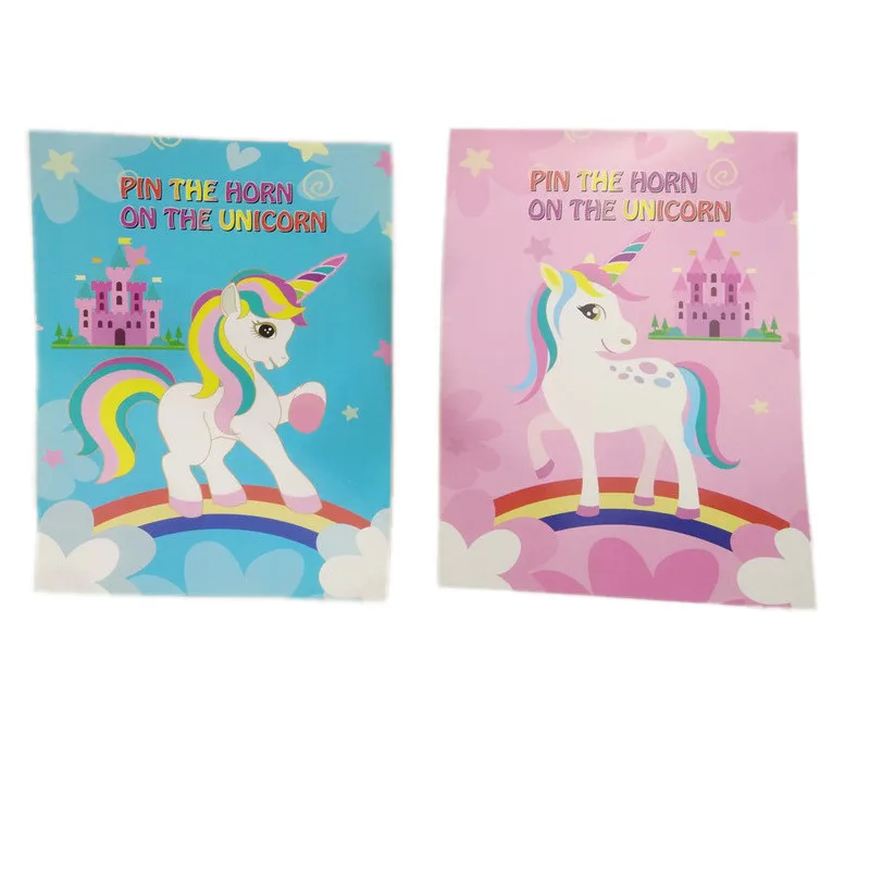 Unicorn Birthday Favors Games Pin The Horn on the Unicorn Kids Birthday Party Decoration Party Supplies Gifts Games HW80 (5)