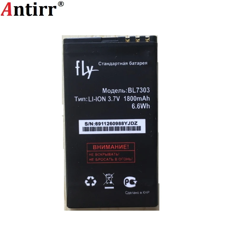Литий ионный полимерный аккумулятор Antirr BL7303 для Fly TS107 TS 107 BL 7303 1800 мАч сменные