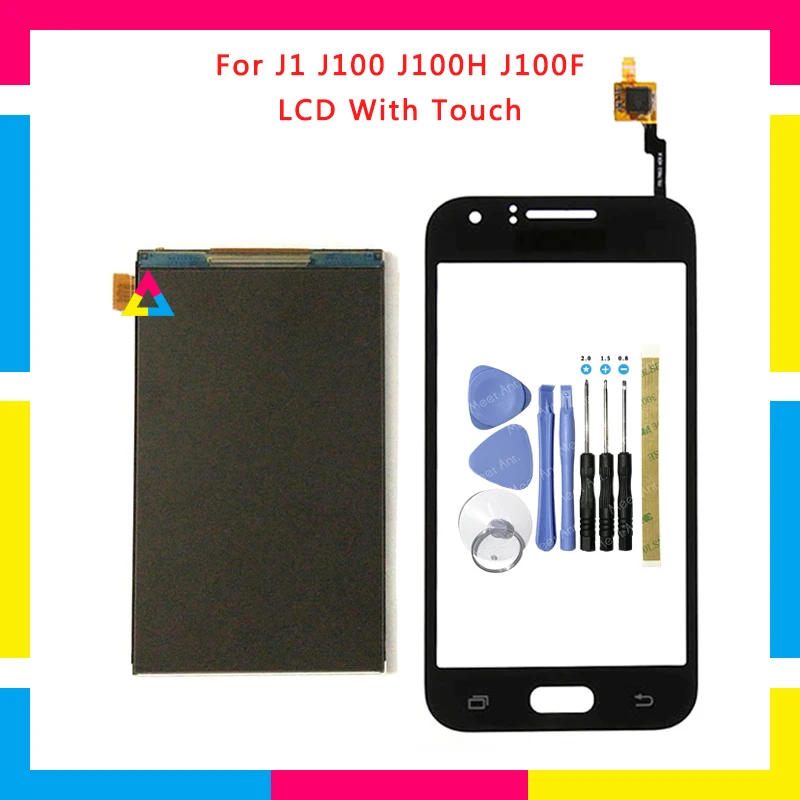 

High Quality LCD Display With Touch Screen Digitizer Sensor Panel For Samsung Galaxy J1 J100 J100H J100F + Tools