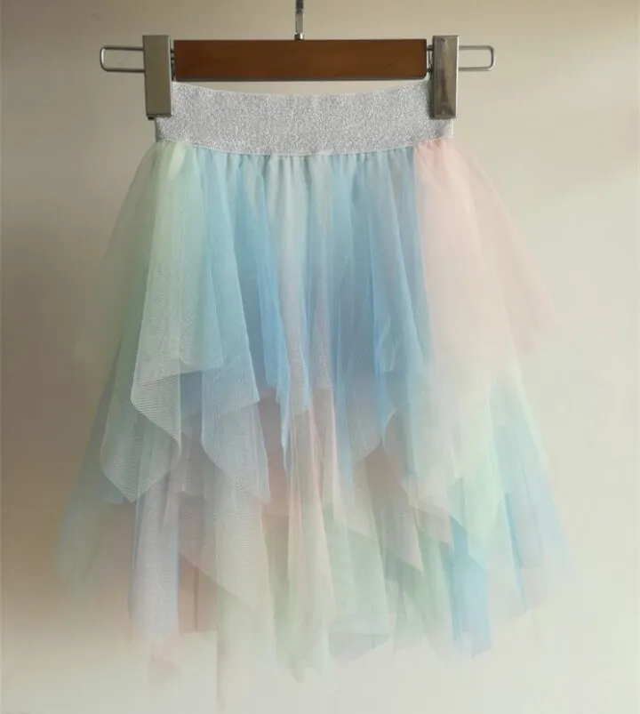 Кружевная юбка-пачка для мамы и дочки Одинаковая одежда для мамы и дочки Новое полуплатье с двойными оборками для девочек, летнее платье для родителей и детей, необычное платье