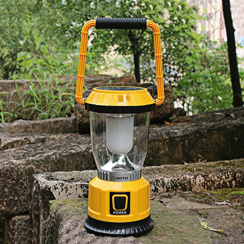 

NEW Outdoor Multifunction solar camp lights tent USB battery portable rechargeable lamps for home camping lantern 18650