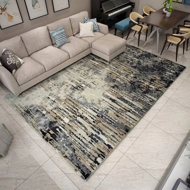 Large Vintage Rugs Carpet Abstract Art Thicker Bathroom Non-slip Mat Area rug for living room Soft Child Bedroom Mat Pad Blanket