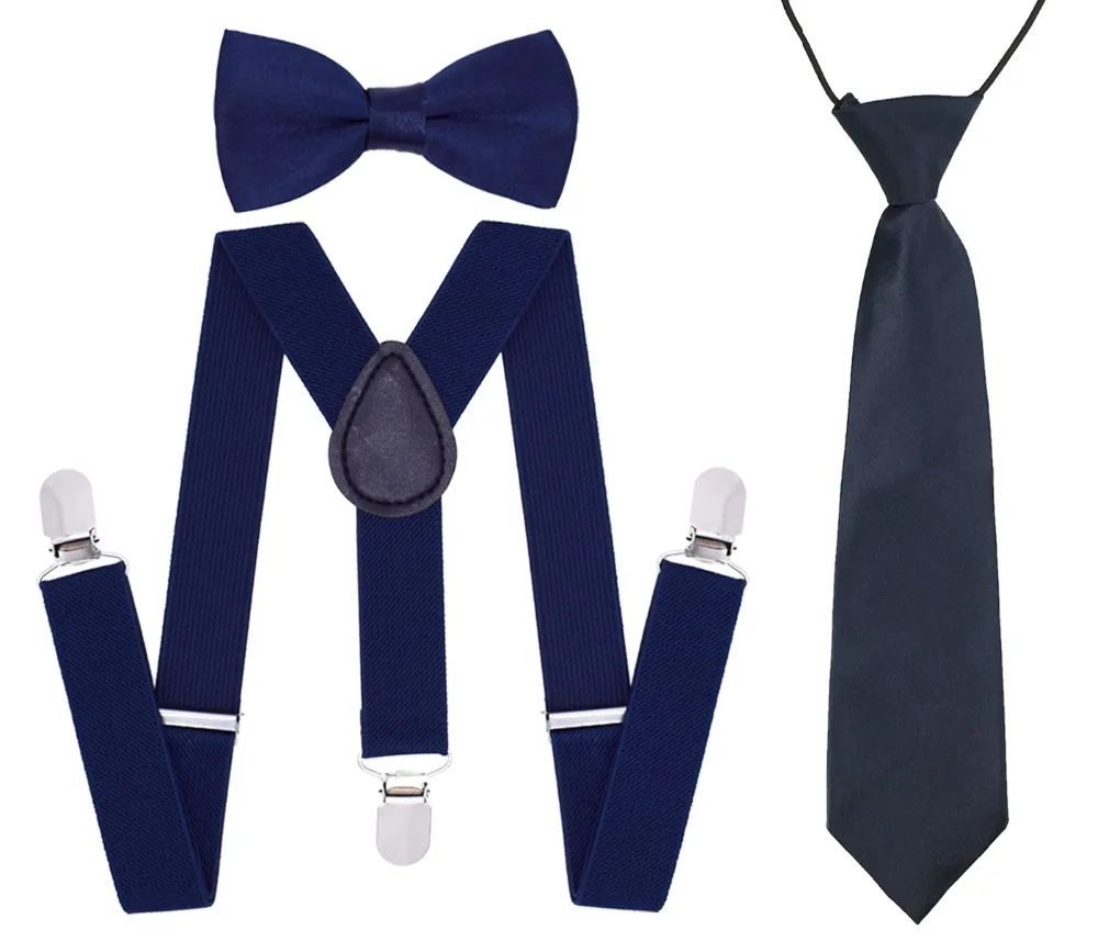 suspenders set navy