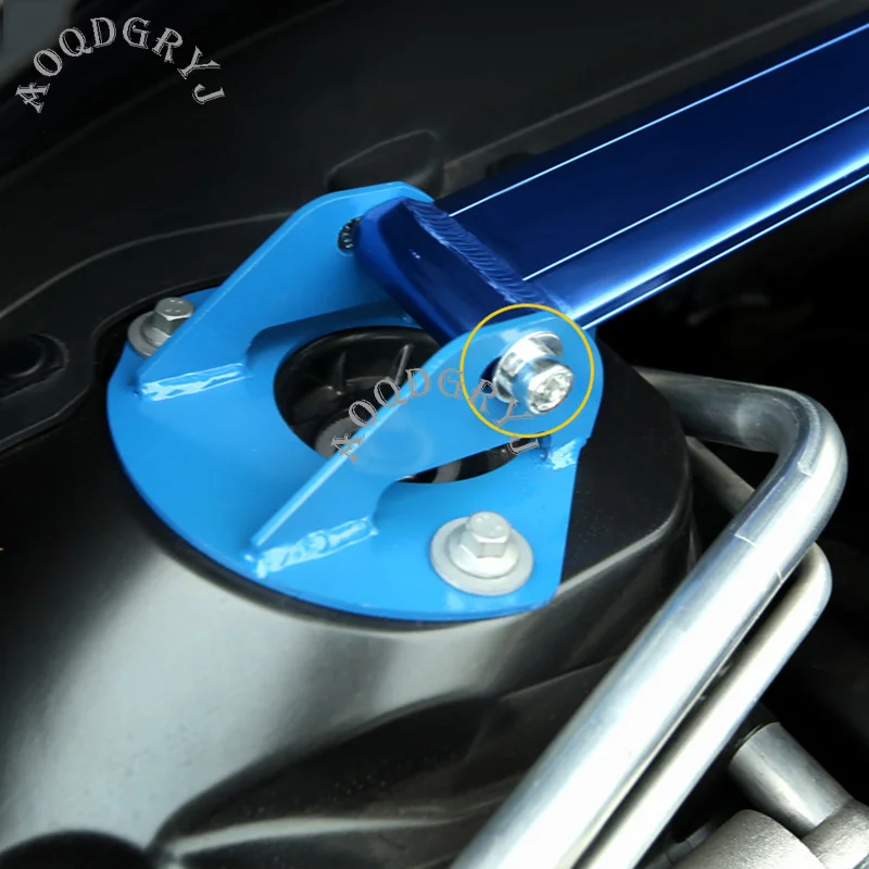  1 Pcs Car Styling Fit For Volvo XC60 2018 2019 Metal Front Tension Rod Support Bar Auto Part