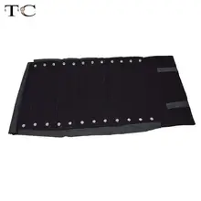 Модная рекламная коробка для ювелирных изделий из ткани черные бархатные украшения дисплей сумка для хранения 60 парные серьги-пуссеты рулон