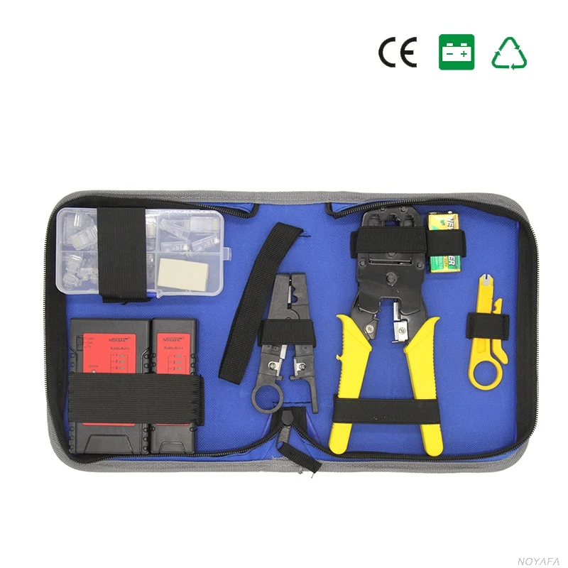 

NOYAFA NF-1206 Network Cable Tester 3 In 1 Crimping Tools Rj45 Rj11 Cat5 Lan Network Tool Kit