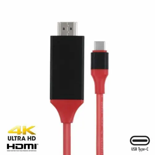 Тип C HDMI кабель для ТВ проектора HD ТВ видео адаптер конвертер для Macbook ASUS компьютер samsung Note10 HUAWEI P30 Android телефон