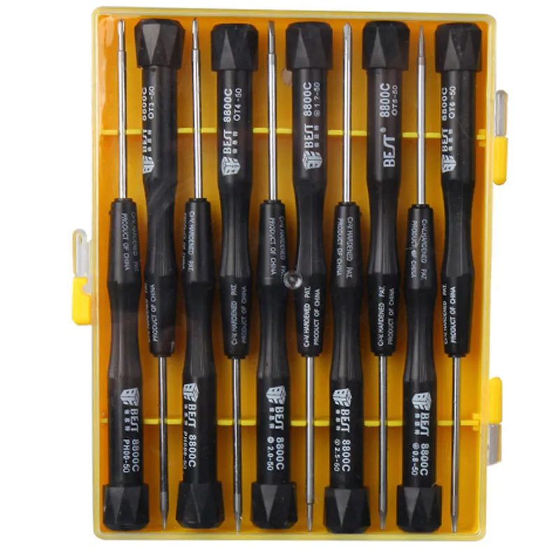 10 In 1 Best Durable Screwdriver Disassemble Set Repair Tools Kit For Iphone Mobile Phone Laptop