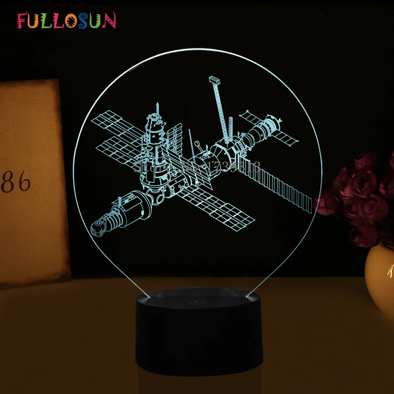 Best 3D Night Lights Airship Touch Night Lamp Bedroom Bookcase LED Desk Lamp for Home Decoration amp; Novelty Gift