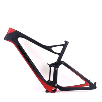 

29er Full Suspension mountain bike frame UD matte Chinese MTB Frameset High quality full suspension mtb bike frameset