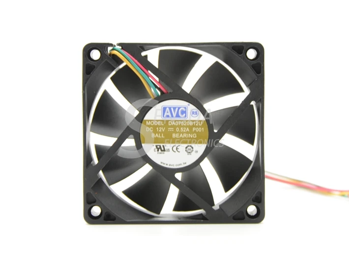 Оптовая продажа Для AVC DA07520B12U 7520 12 В А 4 провода контроль скорости компьютера