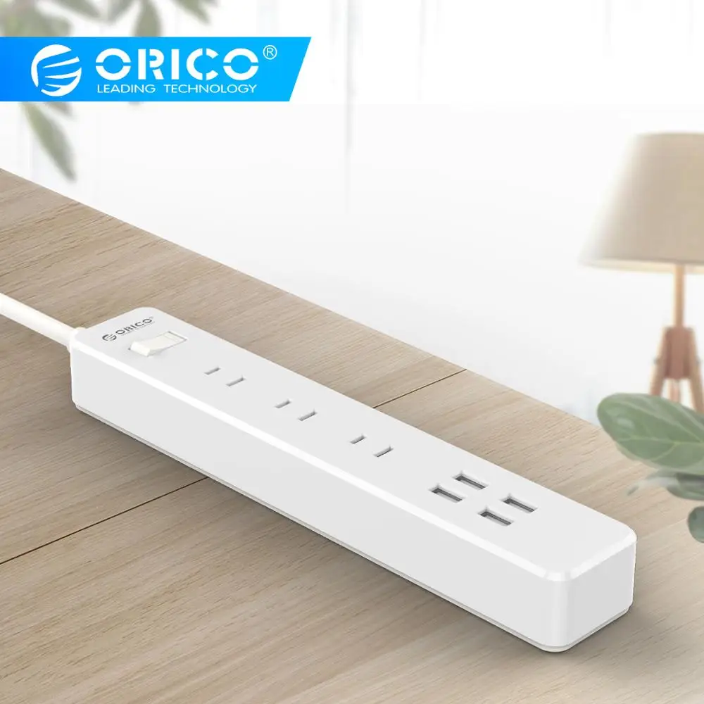 

ORICO Power Strip 3 AC 2 USB Ports Stekker JP Plugs Extension Socket Connectors Multiprise USB