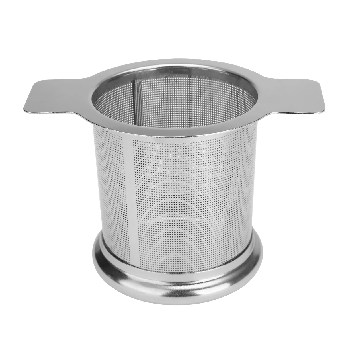Reusable Stainless Steel Tea Mesh Infuser Metal Cup Strainer Loose Leaf Filter With Lid Drinkware Kitchen Accessories