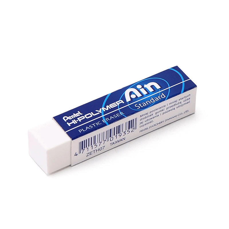 Pentel Ain серии Hi-Polymer пластик карандашный ластик меньше истирания и пыли больше использовать школы и офисные принадлежности