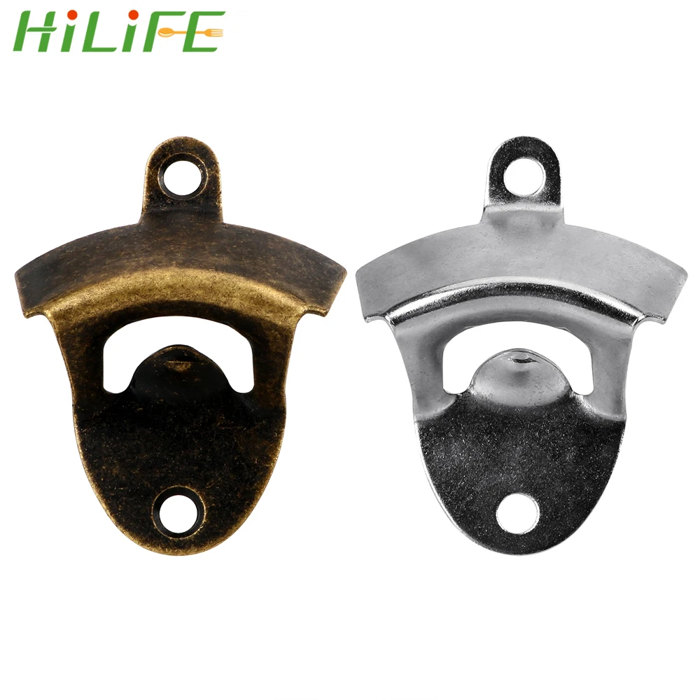 

HILIFE Beer Bottle Opener Can Opener Wall Hanging Bronze Opener Bottle Cap Opener Kitchen Bar Tools Vintage Style