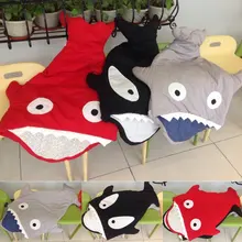 Newborn Sleeping Bag Winter Shark Stroller Bed Swaddle Blanket Wrap Bedding Cartoon Cute Baby Sleeping Bag
