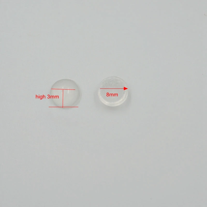 100 pcs Door Stopper Transparent Silicon Rubber Kitchen Cabinet Self-Adhesive Stop Damper Pad Furniture Hardware 3