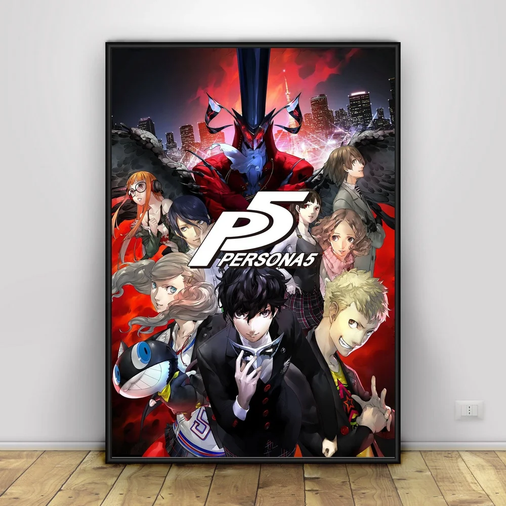 Шелковый постер Persona 5 домашний декор 12x18 24x36 дюймов | Дом и сад