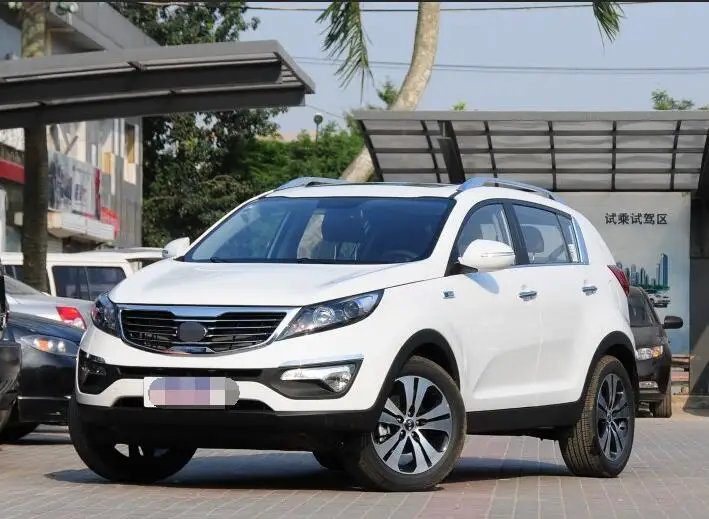 Серебряное украшение багажник на крышу боковые рельсы для Kia SportageR Sportage R 2010