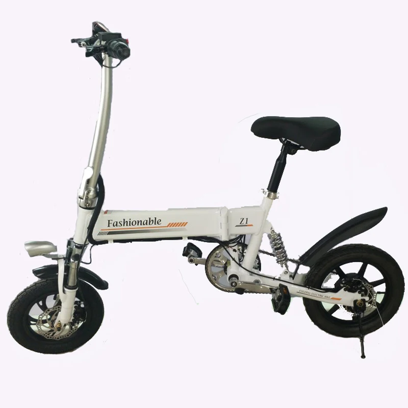 Foldable Electric Bike Two Wheel Electric Scooters Mini Portable 14 inch 36V Two Disc Brakes Adult