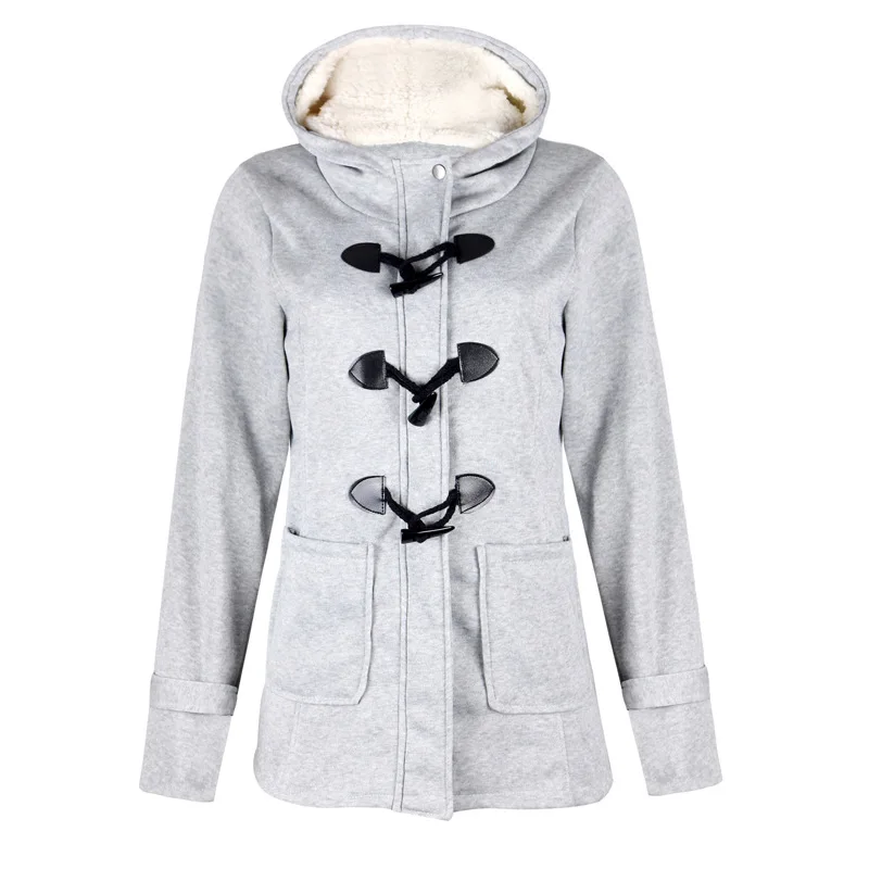 trend 2018 winter long coat  full long solid wool blend coat solid cotton women red coat female slim o-neck casual top