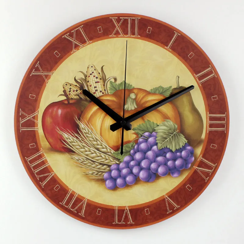 часы настенные для кухни Пастораль большие бесшумный дома|orologi da parete|clock facewall clock