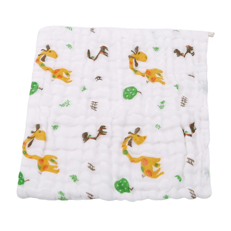 6 Layers Baby Towel Set For Newborns 24*19cm Pure Cotton Baby Bath