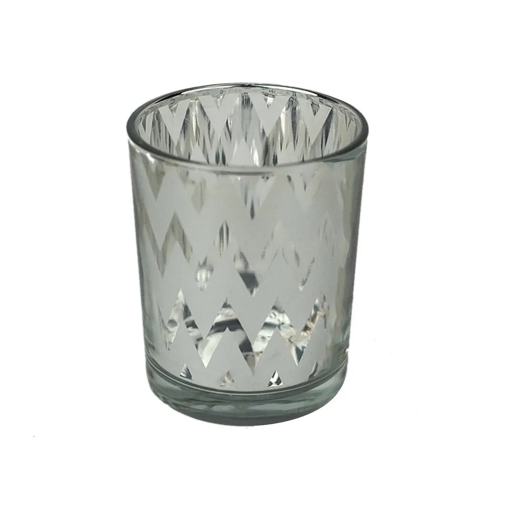 HSU Mercury glass Votive Tealight подсвечники для свадеб Хрустальный подсвечник для вечеринок и свечи для домашнего декора стенд - Цвет: B