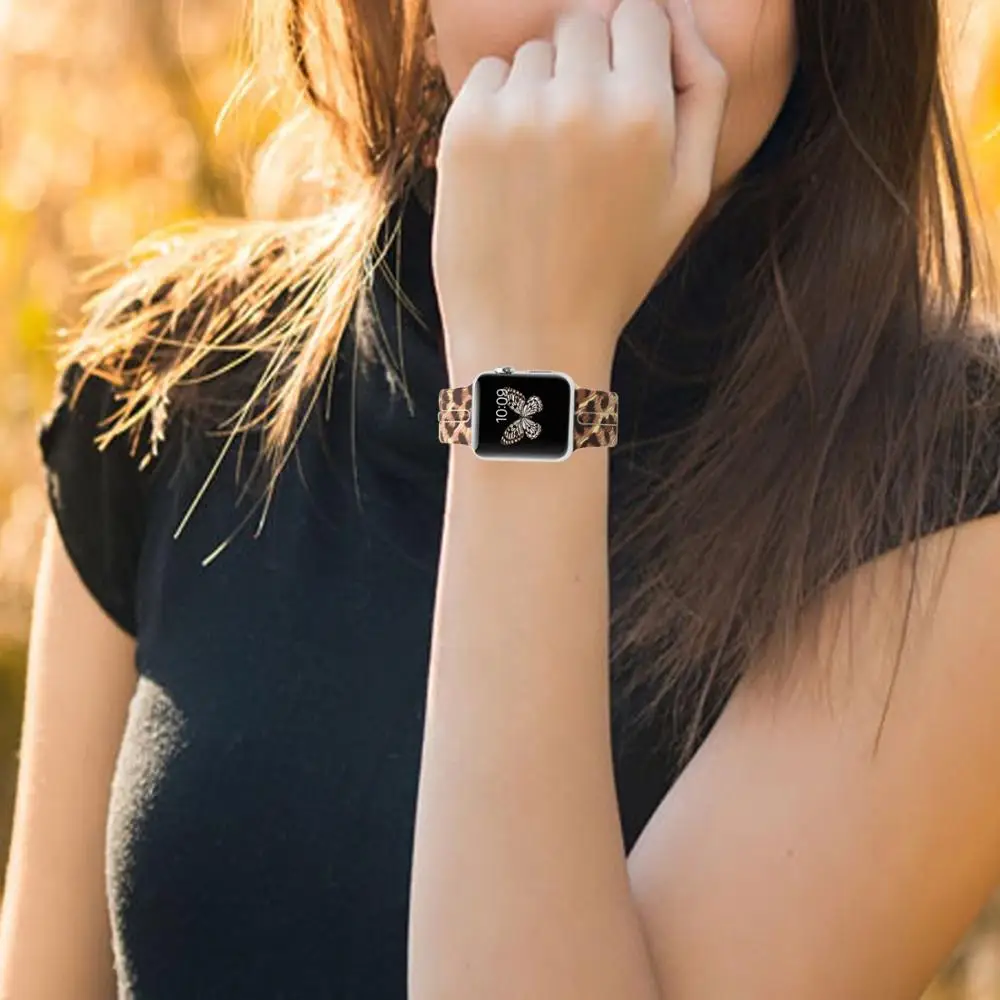 Женский силиконовый ремешок для часов Apple watch 5 4 3 2 band 42 мм 38 мм Cartoo мягкий ремешок для замены наручных часов 44 мм 40 мм для iWatch 4