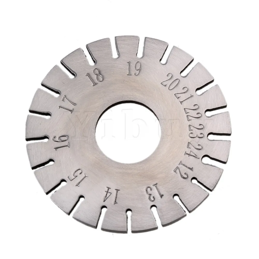 

Yibuy Silver Round 1.6" x 1.6" Music Wire Gauge Measure Piano Tuning Tools