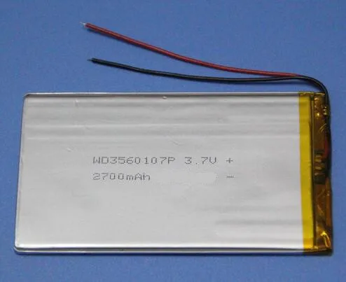 Таблетка батарея 3560107 4060100 3560110 3,7 v 2700 mah полимерная литиевая батарея li-po аккумуляторная батарея