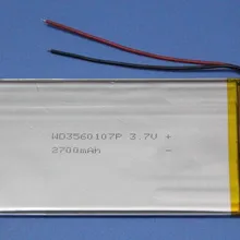 Таблетка батарея 3560107 4060100 3560110 3,7 v 2700 mah полимерная литиевая батарея li-po аккумуляторная батарея