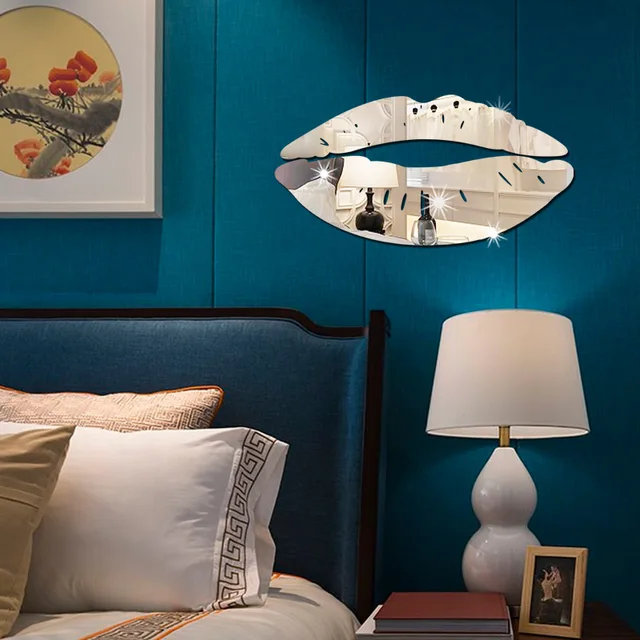 acrylic lips bedroom background diy decorative mirror stickers wholesale manufacturers customized - Decorative Mirror Manufacturers acrylic lips bedroom background diy decorative mirror stickers wholesale manufacturers customized - Decorative Mirror Manufacturers