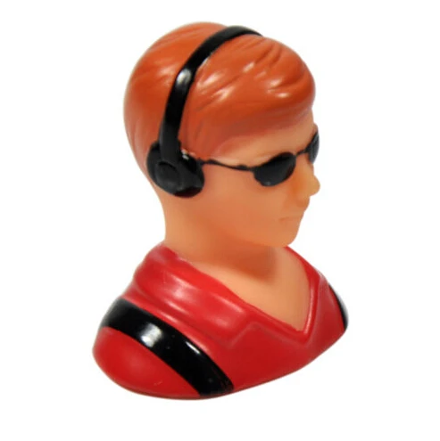 

1/10 Scale Figure Pilots Toy Model With Headset and Glass RC Plane Accessories Hobby Red Blue