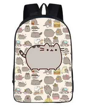 

Lovely Children Schoolbag Pusheen Cat Rucksacks Backpack for Teenagers Girls Student School Travel Shoulder Bag Mochila Escolar