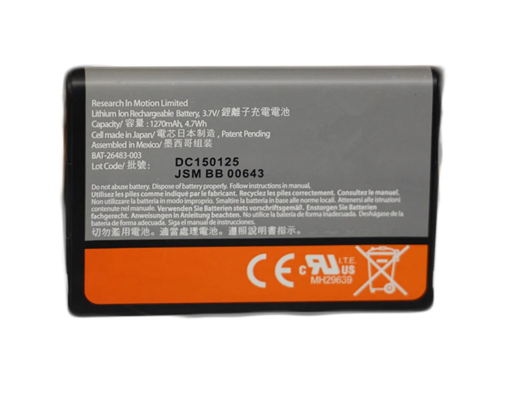 Isunoo 10 F-s1 Fs1 Peças Lote 1270 Mah Substituição Bateria do Telefone Móvel para Blackberry 9800 9810 Baterias de Alta Qualidade - Image 2